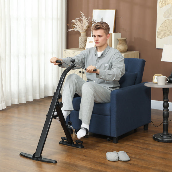 Seated Pedal Exerciser, Foldable Leg Exercise Bike with LCD Monitor for Seniors and Rehabilitation Recovery