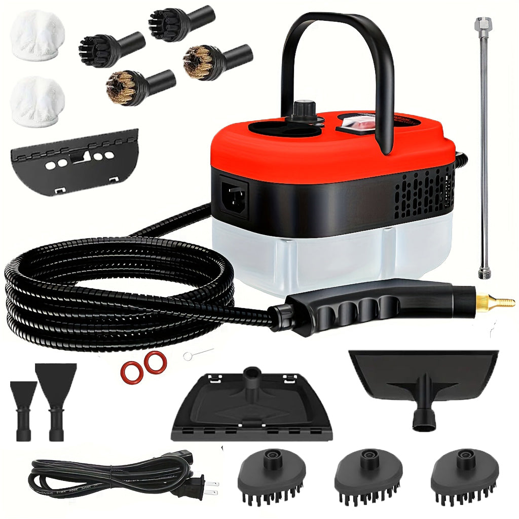 Handheld Steam Cleaner 2500W with 1.2L Tank & 12 Attachments