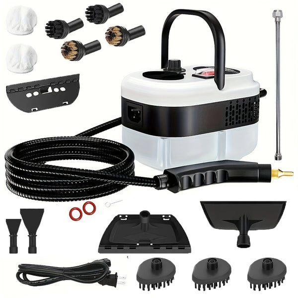 Handheld Steam Cleaner 2500W with 1.2L Tank & 12 Attachments